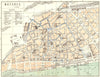 GERMANY. Mainz Mayence 1910 old antique vintage map plan chart