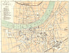 SWITZERLAND. Bale Basel Basle 1910 old antique vintage map plan chart