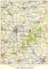 BELGIUM. Ypres & the salient. Western front. First World War 1924 old map