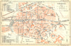 BELGIUM. Tournai. Town city ville plan carte map 1924 old antique chart