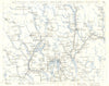 OSLO REGION. Kristiania-Kongsvinger-Drammen-Kongsberg-Ringerike 1896 old map