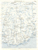 NORWAY. Saetersdalen. Lillesand. Kristiansand. Mandal 1896 old antique map