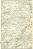 IRELAND. Parts of Tipperary, Galway & Clare 1912 old antique map plan chart