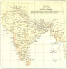 INDIA. showing average Rainfall during Monsoon & dry seasons. Isohyets 1924 map