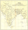 INDIA. average Temperature during Monsoon & dry seasons. Isotherms 1924 map