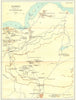 INDIA. Hampi ruins of Vijayanagar showing temples. Kamalapuram 1924 old map