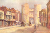 Westgate, Canterbury. Kent. By Ernest Haslehust 1920 old antique print picture