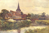 Fordwich, Canterbury Cathedral. Kent. By Ernest Haslehust 1920 old print