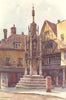 The Butter Cross, Winchester. Hampshire. By Ernest Haslehust 1920 old print