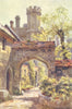 Winchester College. The Outer Gateway from 