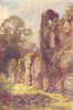 Ruins of Wolvesey Castle, Winchester. Hampshire. By Ernest Haslehust 1920