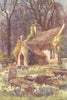 The Old Church, Bonchurch. Isle of Wight. By Ernest Haslehust 1920 print