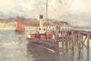 Bembridge Harbour. Isle of Wight. By Ernest Haslehust 1920 old antique print