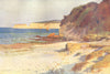 Studland Bay, Swanage. Dorset. By Ernest Haslehust 1920 old antique print