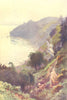 Durlston Bay, Swanage. Dorset. By Ernest Haslehust 1920 old antique print