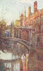 CAMBRIDGE. Bridge of Sighs, St John's College 1907 old antique print picture
