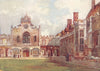 CAMBRIDGE. Colleges. Peterhouse-1st court 1907 old antique print picture