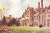 CAMBRIDGE. Colleges. Peterhouse Fellow's garden 1907 old antique print picture