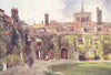 CAMBRIDGE. Colleges. Ct, Corpus Christi College 1907 old antique print picture