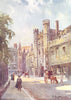 CAMBRIDGE. Gateway Christ's College St Andrew's St 1907 old antique print