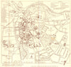 CAMBRIDGE. Plan, A Tuker 1907 old antique vintage map chart