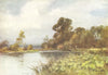 ITCHEN STOKE. Watersplash. River view.. HAMPSHIRE 1909 old antique print