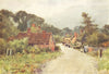 CHILBOLTON. View of the village. Test Valley. HAMPSHIRE 1909 old antique print