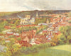WINCHESTER. View from St Giles's Hill. HAMPSHIRE 1909 old antique print
