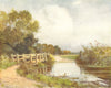 ITCHEN VALLEY. River Itchen, near Chilland Mill. HAMPSHIRE 1909 old print