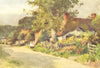 LONGPARISH. attractive view of the village. HAMPSHIRE 1909 old antique print