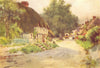 WHERWELL. attractive view of the village. HAMPSHIRE 1909 old antique print