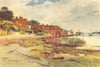 HAMBLE. View of the village & seaport. Boats.. HAMPSHIRE 1909 old print