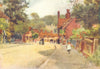 BEAULIEU. Attractive village view. HAMPSHIRE 1909 old antique print picture
