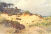 BOURNEMOUTH. Sand pit. Beach.. HAMPSHIRE 1909 old antique print picture