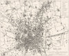 ITALY. Milan 1945 old vintage map plan chart