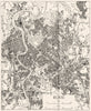 ITALY. Rome 1945 old vintage map plan chart