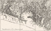 ITALY. Genoa 1945 old vintage map plan chart