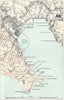 ITALY. La Spezia 1945 old vintage map plan chart