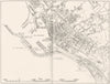 ITALY. Civitavecchia 1945 old vintage map plan chart
