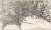 ITALY. Naples 1945 old vintage map plan chart