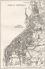 ITALY. Reggio di Calabria 1945 old vintage map plan chart