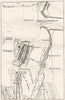 ITALY. Chioggia sketch map 1945 old vintage plan chart