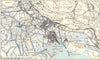 ITALY. Monfalcone 1945 old vintage map plan chart