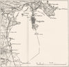 ITALY. Augusta 1945 old vintage map plan chart