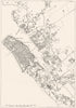 CROATIA. Zadar sketch map 1945 old vintage plan chart