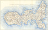 ITALY. Elba 1945 old vintage map plan chart
