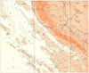 SLOVENIA. Velebit coast Primorje Zadar Pag 1944 old vintage map plan chart