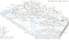 SIBENIK. Block diagram districts around Split 1944 old vintage map plan chart