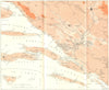 BIOKOVO. Coast delta Neretva Peljesac Peninsula 1944 old vintage map chart