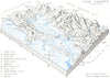 LAKE SKADAR. Block diagram S Coasts(Uskudar) 1944 old vintage map plan chart